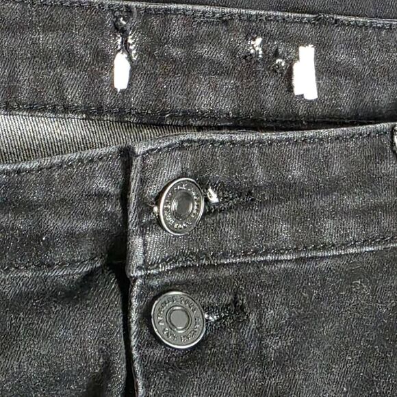 KanCan Black Distressed High Rise Skinny Jeans 15/31 - Picture 6 of 9